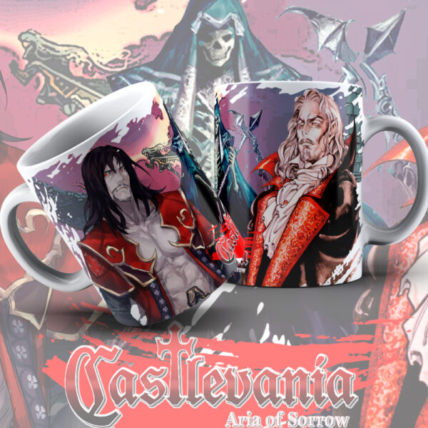 Taza Castlevania Aria of Sorrow – Taza Gamer de Vampiros y Videojuegos Retro