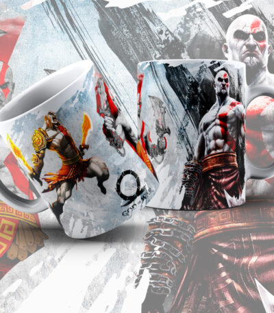 Taza God of War Kratos – Regalo Gamer Coleccionable
