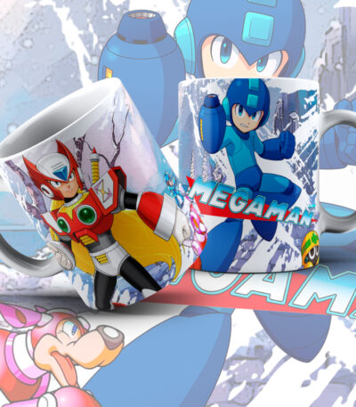 Taza Mega Man – Zero y Rush Videojuegos Clásicos Retro Gamer