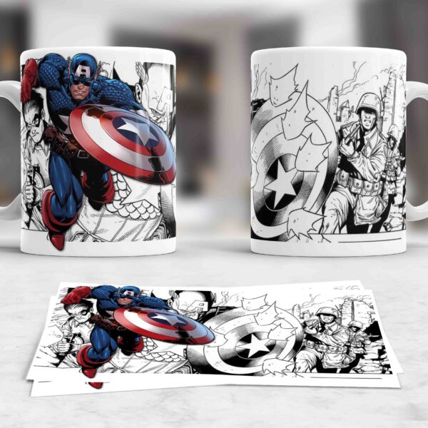Taza Capitán Cómic – Regalo Original para Fans de Superhéroes y Vintage