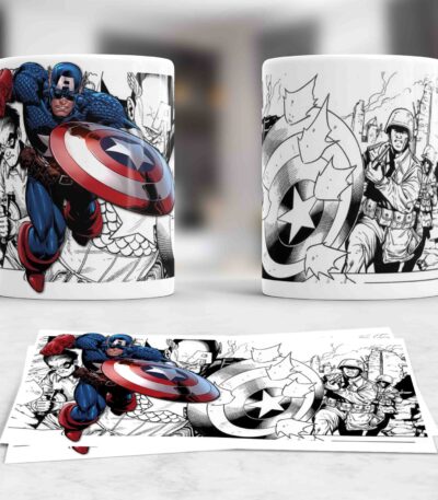 Taza Capitán Cómic – Regalo Original para Fans de Superhéroes y Vintage