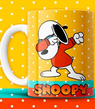 Taza Snoopy Dab – Estilo Urbano y Divertido para Fans de Peanuts