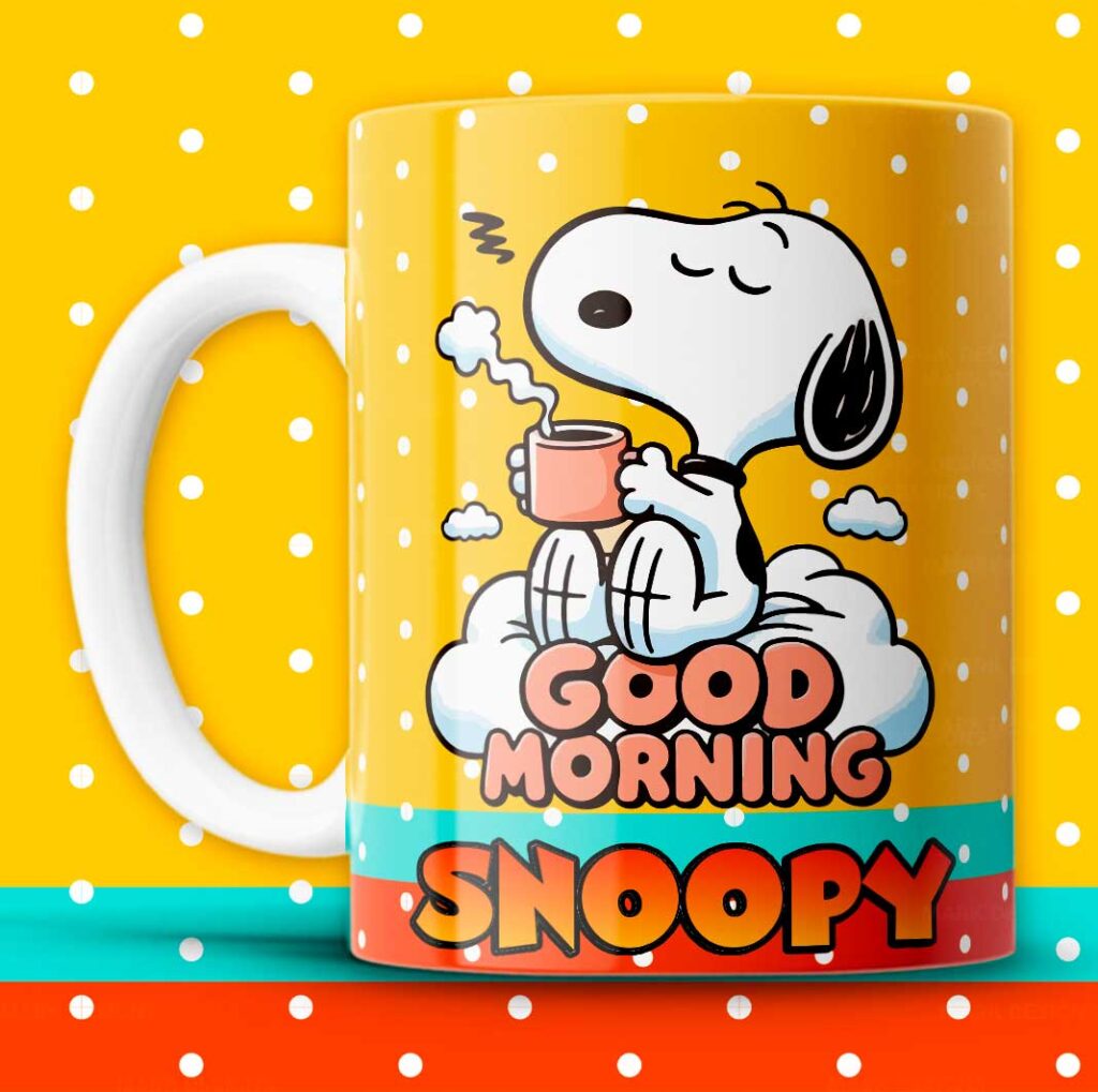 Taza Good Morning Snoopy – Despierta tu Día con Energía y Buen Humor