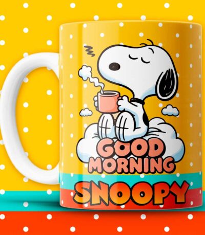 Taza Good Morning Snoopy – Despierta tu Día con Energía y Buen Humor