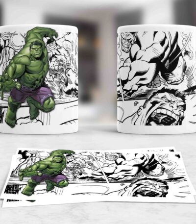 Taza Hulk Cómic – Regalo Original para Fans de Marvel y Superhéroes