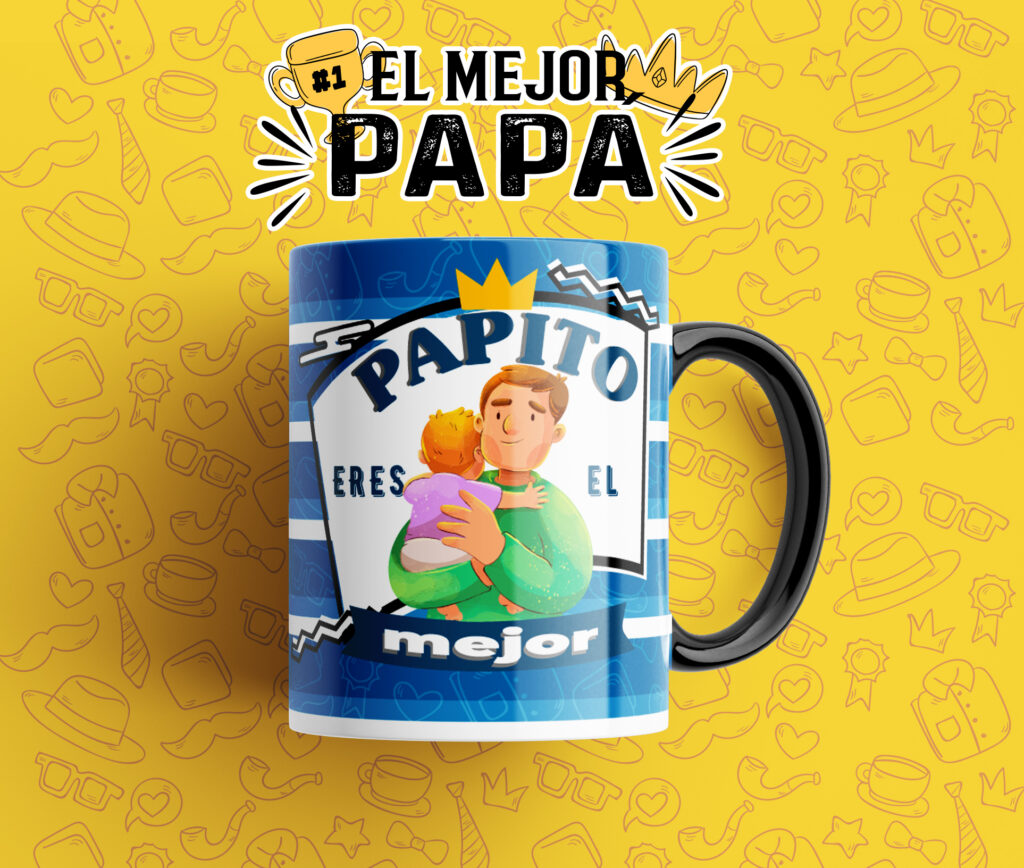 Taza “Papito Eres el Mejor” – Detalle Emotivo para Papás Especiales