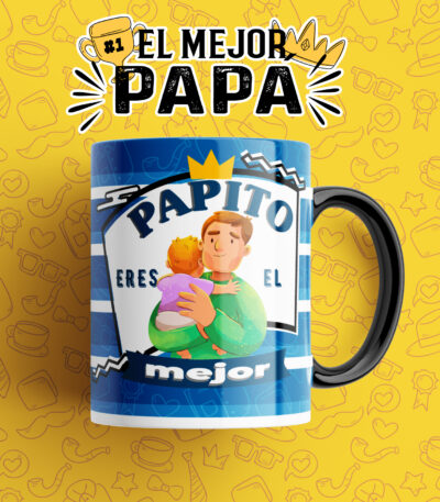 Taza “Papito Eres el Mejor” – Detalle Emotivo para Papás Especiales