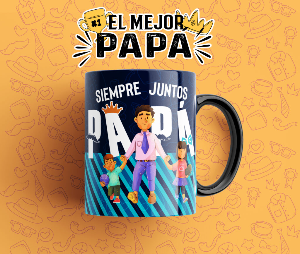 Taza “Siempre Juntos Papá” – Un Regalo Especial para Papás Inseparables