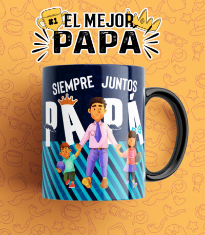 Taza “Siempre Juntos Papá” – Un Regalo Especial para Papás Inseparables