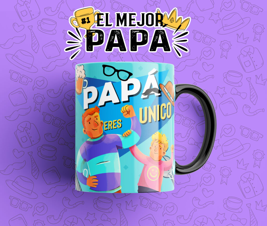 Taza “Papá, Eres Único” – Regalo Original para el Mejor Papá