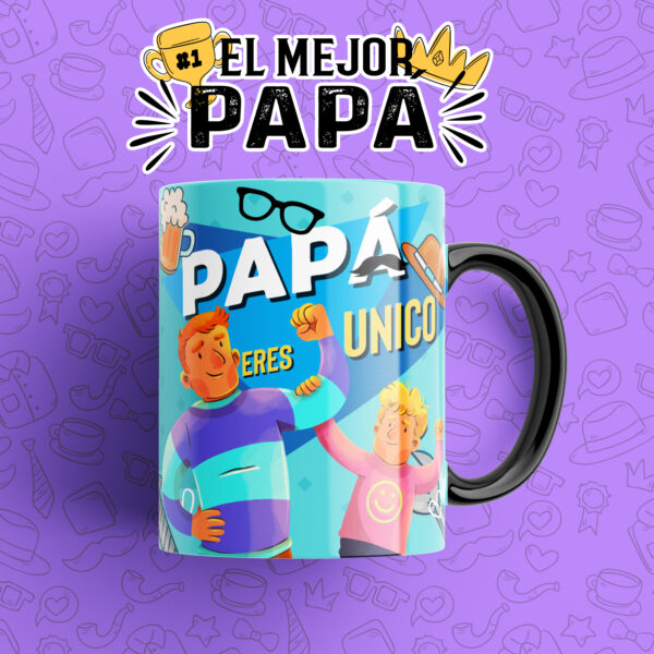 Taza “Papá, Eres Único” – Regalo Original para el Mejor Papá