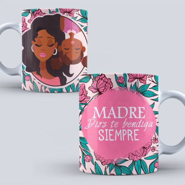 Taza Madre, Dios te Bendiga Siempre – Regalo Original para Mamá