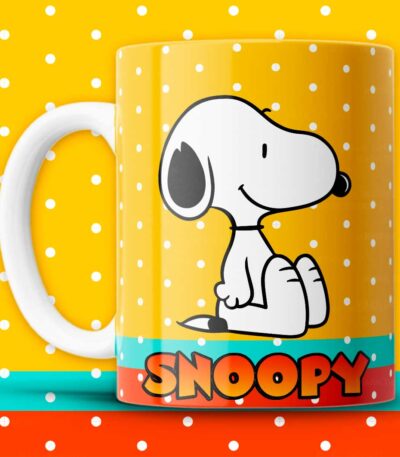 Taza Snoopy Sentado – Diseño Clásico y Minimalista para Amantes de Peanuts