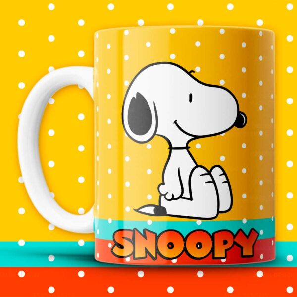 Taza Snoopy Sentado – Diseño Clásico y Minimalista para Amantes de Peanuts
