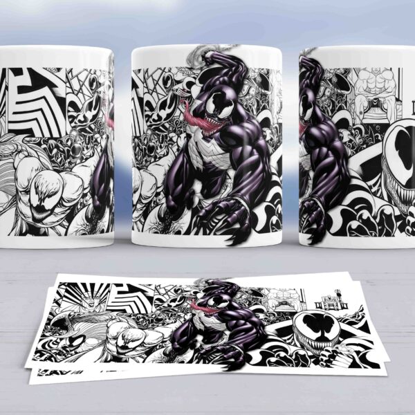 Taza Venom Marvel – Diseño Cómic Envolvente para Fans y Coleccionistas