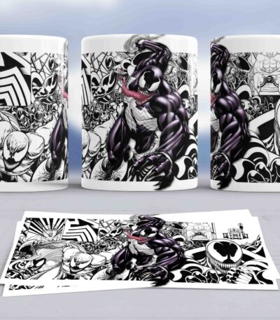 Taza Venom Marvel – Diseño Cómic Envolvente para Fans y Coleccionistas