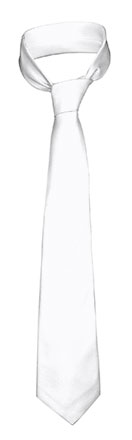 Corbata MONACO blanca