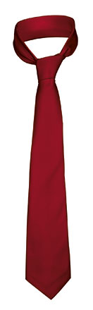 Corbata MONACO rojo loto