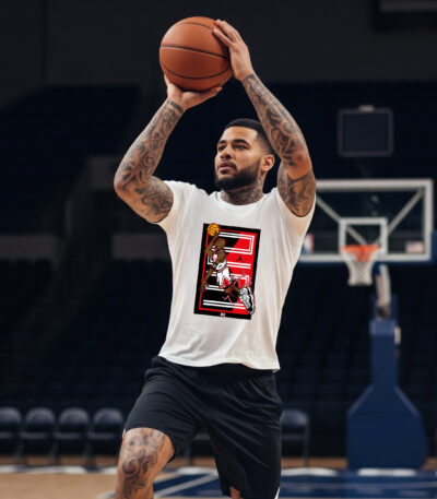 Camiseta Blanca “Jordan 1” – Estilo Basketball y Streetwear