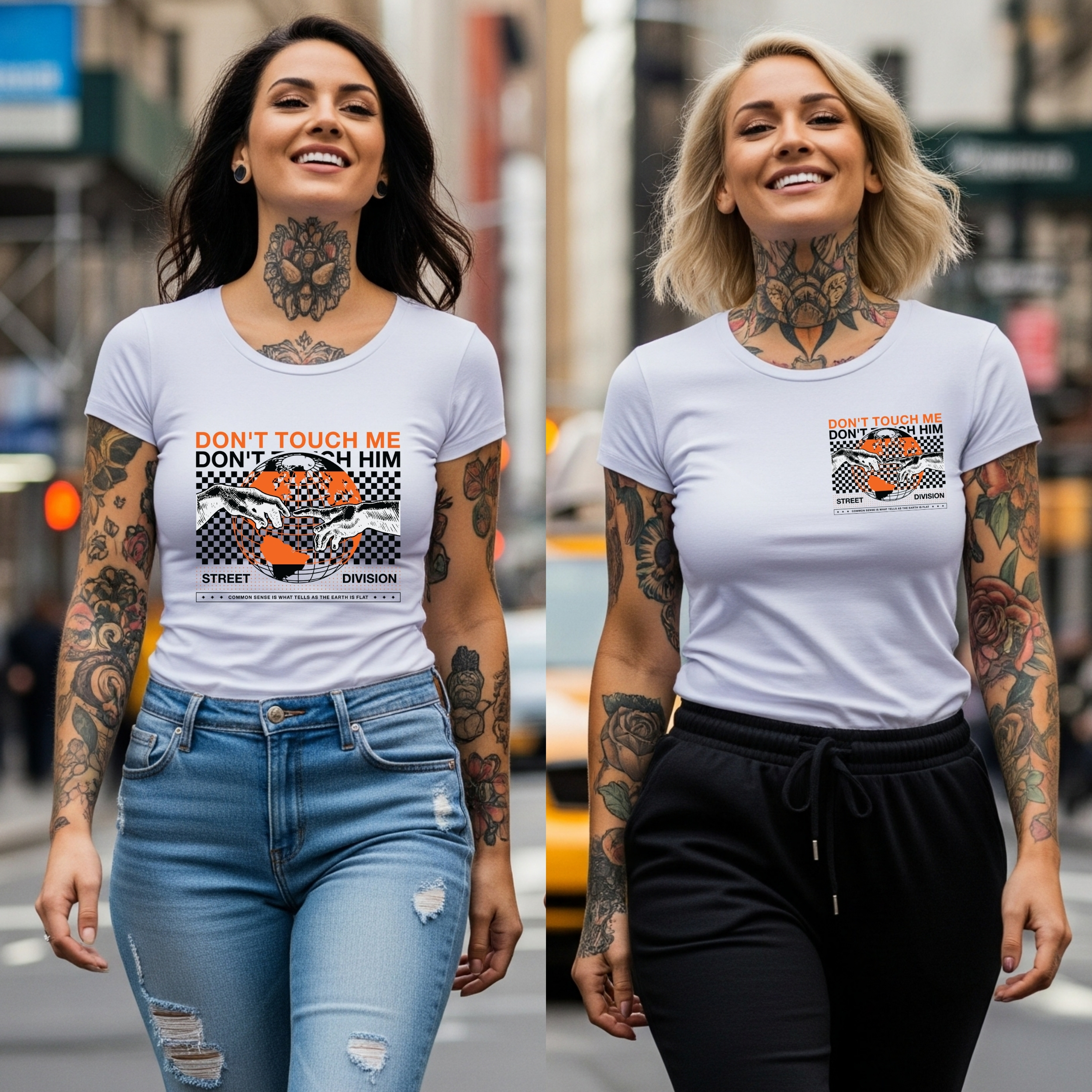 Camiseta Blanca Premium «Don’t Touch Me» – Streetwear Urbano con Estilo Gráfico Camiseta Blanca Premium «Don’t Touch Me» – Streetwear Urbano con Estilo Gráfico