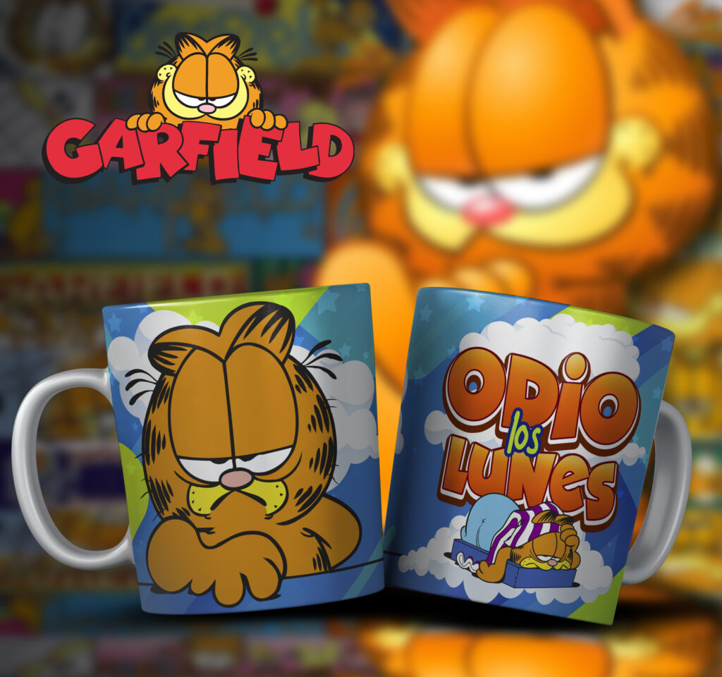 Taza Garfield “Odio los Lunes” – El Mejor Antídoto para Empezar la Semana con Humor