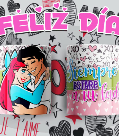 Taza de Amor Disney Príncipes – “Eres lo mejor que me ha pasado” Regalo Romántico para Parejas